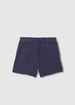 Image of Rails Womens Leighton Cotton Shorts With Elastic Waist In Admiral Blue