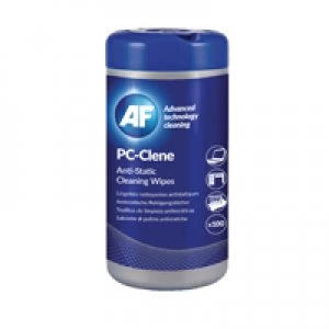 image of AF International PC-Clene Anti-Static Cleaning Wipes Tub Pack of 100 PCC100