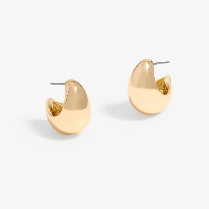 Image of Jon Richard Gold Plated Curved Domed Earrings Jewellery Sets One Size Gold 70967910000