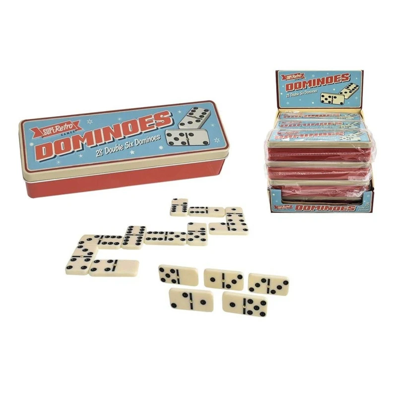 Image of Kandy Toys SuperRetro 28 Dominoes in Tin Gift Set Multi