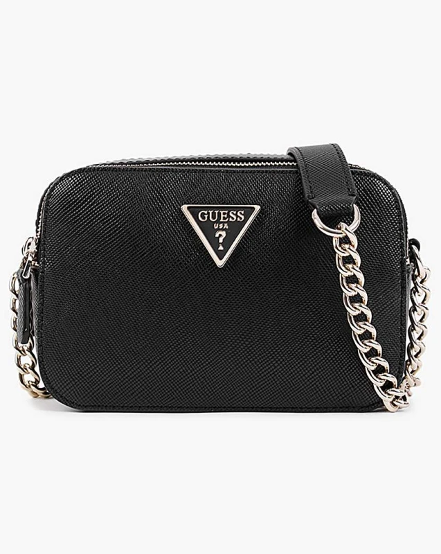 Image of Guess Noelle Saffiano Crossbody Bag 14397710 Black