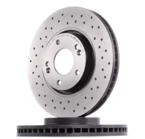 Image of BREMBO Brake disc 09.A532.1X Brake rotor,Brake discs HYUNDAI,KIA,ix35 (LM, EL, ELH),i40 CW (VF),TUCSON (JM),SONATA V (NF),i40 (VF),SONATA VII (LF)