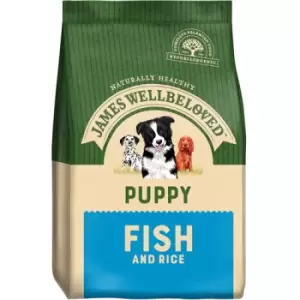 image of James Wellbeloved Puppy Fish and Rice Dog Food 15kg