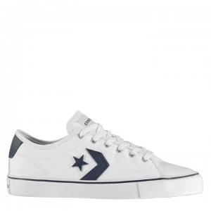 image of Converse Ox Replay Low Trainers - White/Navy