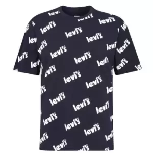 image of Levis Short Sleeve Relax T-Shirt Mens - Black