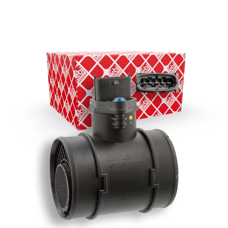 Image of FEBI BILSTEIN 104591 Mass air flow sensor with housing Air Mass Sensor (3926)