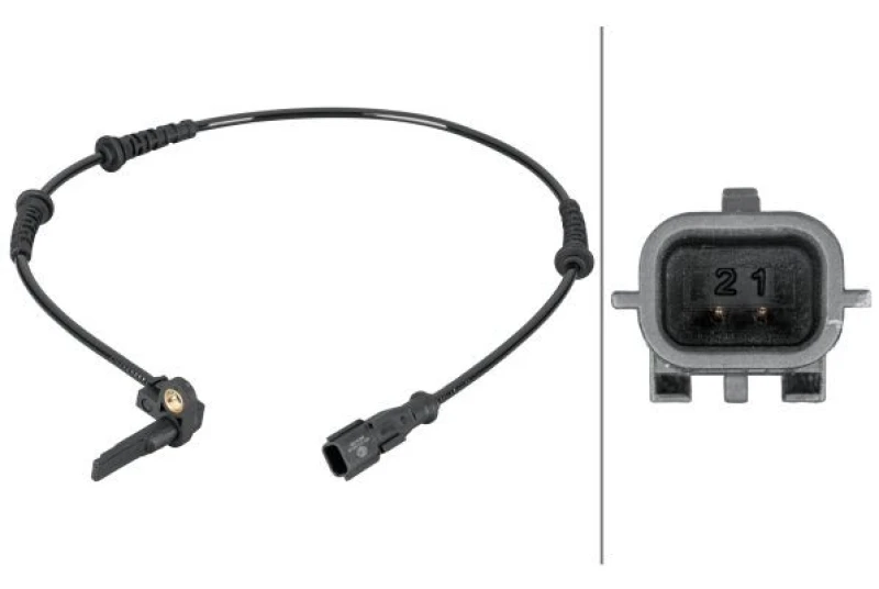 Image of HELLA ABS sensor HELLA 6PU 012 806-941