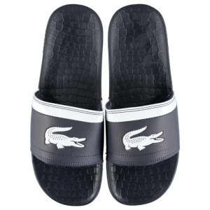 Lacoste Fraiser Sliders - Navy/White