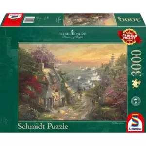 Image of Thomas Kinkade: The Village Lighthouse Jigsaw Puzzle - 3000 Pieces