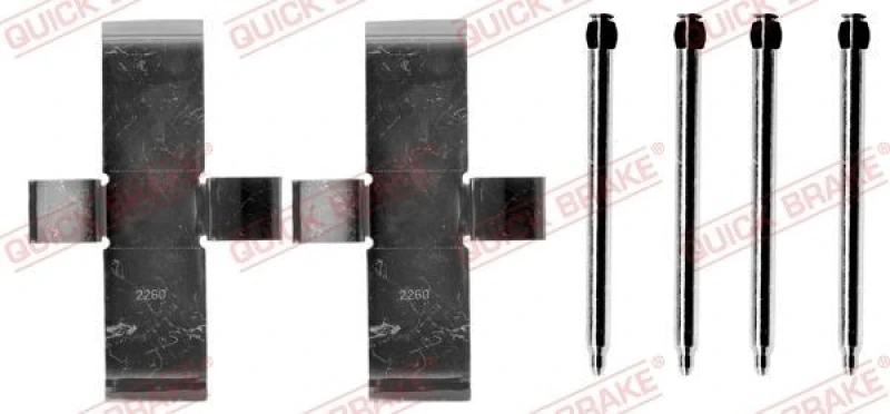 Image of QUICK BRAKE Brake pad fitting kit QUICK BRAKE 109-0945