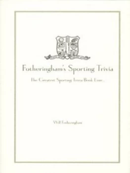 Image of Fotheringhams Sporting Trivia by William Fotheringham Hardback
