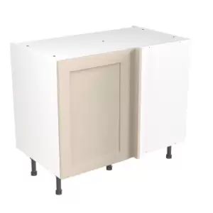 Image of KitchenKIT Shaker 100cm Blind Corner Base Unit - Matt Cashmere