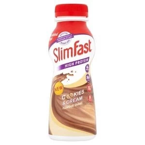 image of SlimFast Protein Cookies and Cream Flavour Shake 325ml