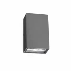 Image of Crata LED Outdoor Wall Light Dark Grey IP54