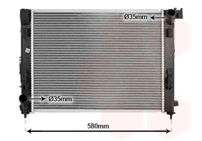 Image of VAN WEZEL Engine radiator VAN WEZEL 43012712