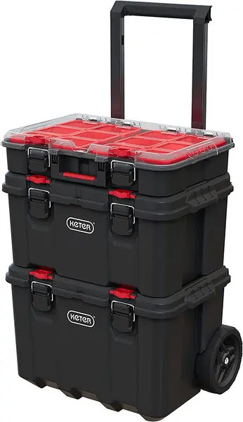 image of Keter Stack & Roll Storage System (Organiser, Toolbox & Cart)