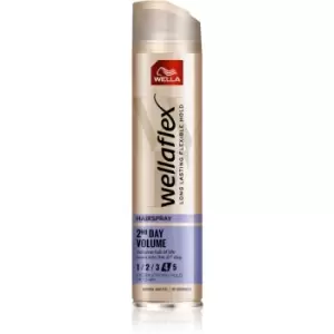 image of Wella Wellaflex 2nd Day Volume strong-hold hairspray with volume effect 250ml