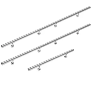 Handrail 5Pcs Set Stainless Steel 5m Wall-Mounted - main image