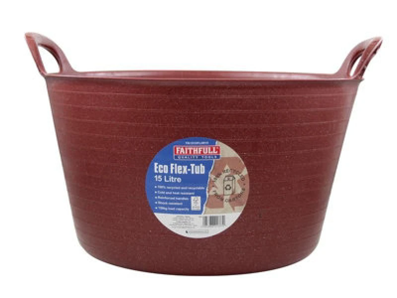 Image of Faithfull Eco Flex Tub FAIECOFLXR15 Volume: 15l