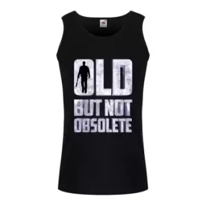 Image of Grindstore Mens Old But Not Obsolete Vest Top (XXL) (Black)