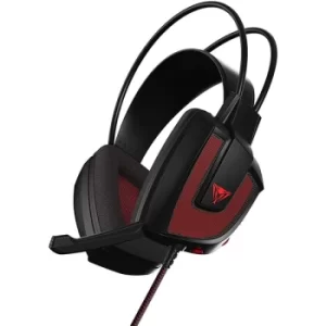 image of CEA Patriot Memory Viper V360 Binaural Headset (Black & Red)