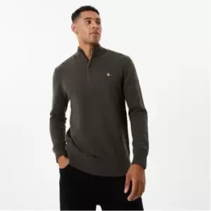 Image of Jack Wills Funnel Neck Half Zip Jumper - Green
