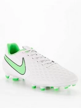 image of Nike Tiempo 8 Academy Firm Ground Football Boots - White , Green, Size 10, Men