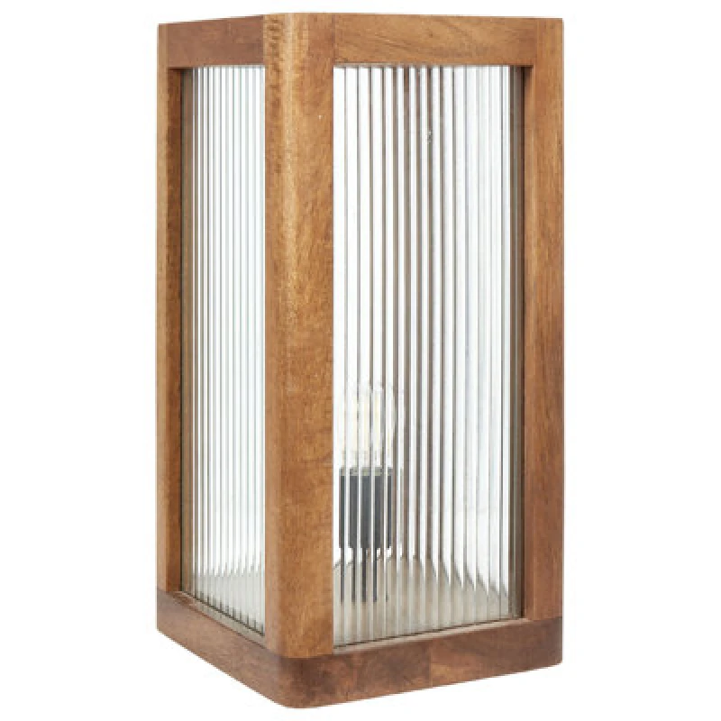 Image of Beliani Table Lamp Kolidam Mango Wood Brown
