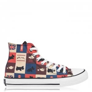 Image of Radley High Canvas Trainers - Mosaic