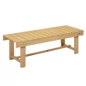 image of Outsunny 1.1M Outdoor Garden Bench Patio Loveseat Fir Solid Wood 2 Person