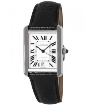 Image of Cartier Tank Solo XL Automatic Leather Strap Mens Watch WSTA0029 WSTA0029