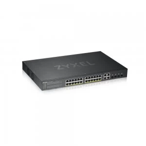 image of 28Port PoE Switch 24xGB Copper 4xGB Dual