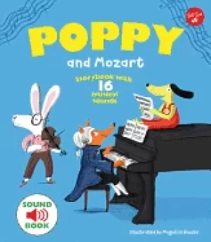 Image of poppy and mozart storybook with 16 musical sounds