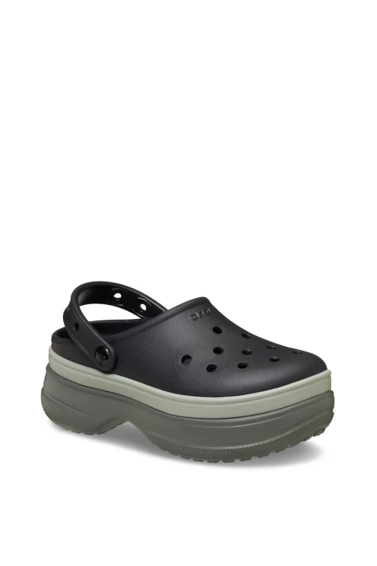Image of Crocs Classic Stacked Clogs Black Men 37/38 (4 to 5);38/39 (5 to 6);39/40 (5.5 to 6.5);41/42 (7 to 8);42/43 (8 to 9)