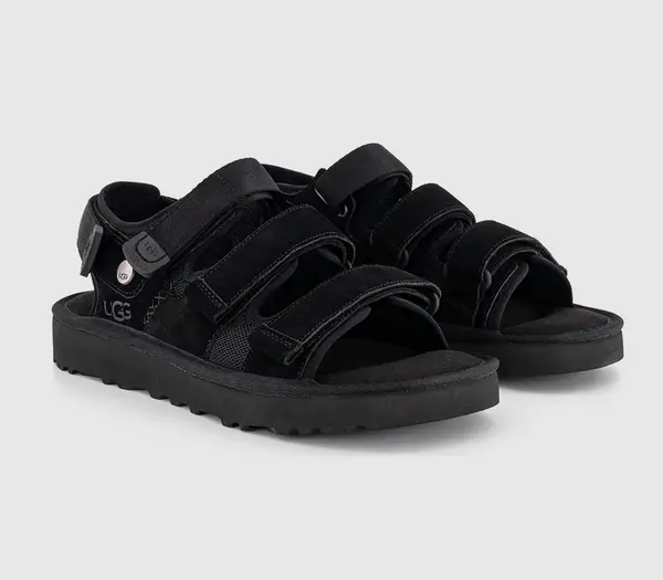 image of UGG Mens Goldencoast Multistrap Sandals Black, 9