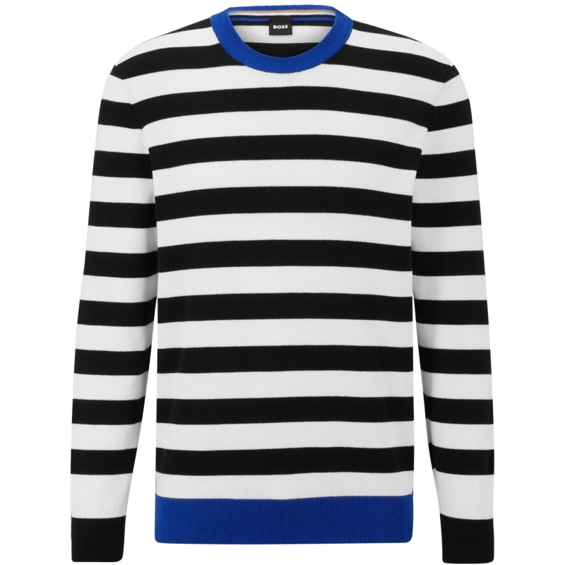 Image of Boss Mens Girasole Crew Sweatshirt Black male 2XL