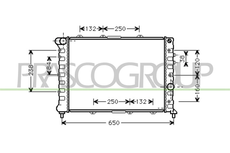 Image of PRASCO Engine radiator PRASCO AA080R003