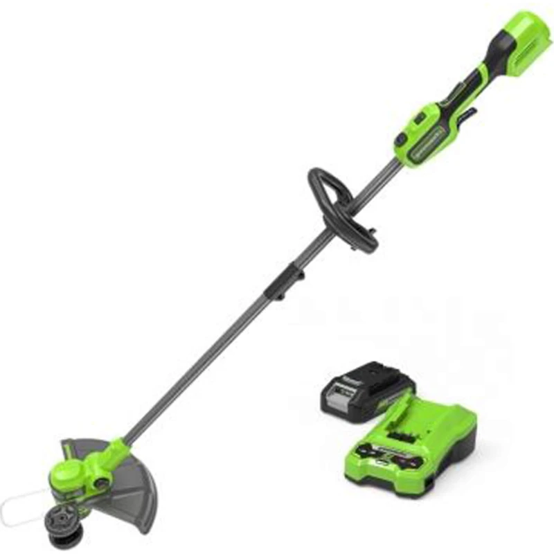 Image of Greenworks ST24L 24v Cordless Grass Trimmer 330mm ST24L413-01 Batteries: 1 x 4ah Li-ion
