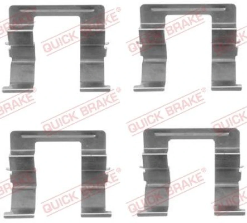 Image of QUICK BRAKE Brake pad fitting kit QUICK BRAKE 109-1605