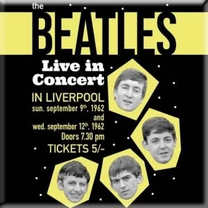 image of The Beatles - Live in Concert Fridge Magnet