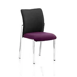 Image of Dynamic Visitor Chair Academy Seat Tansy Purple Seat Black Back Without Arms Fabric