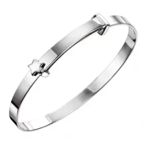 image of Beginnings Sterling Silver Star Baby Bangle B5081