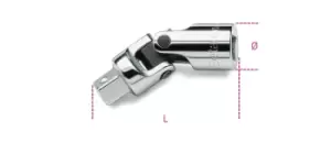 image of Beta Tools 900/25 1/4" Square Drive Universal Joint 009000830