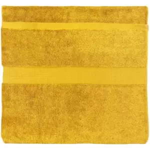 image of Paoletti Cleopatra Egyptian 100% Cotton Bath Sheet, Ochre, 2 Pack