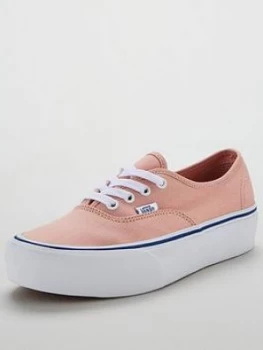 Image of Vans UA Authentic Platform 2.0 Peach Peach Size 3 Women