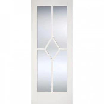 Image of LPD Reims White Primed Glazed Internal Door - 1981mm x 686mm (78 inch x 27 inch)