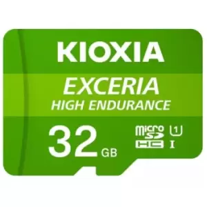 image of Kioxia Exceria High Endurance 32GB MicroSDHC UHS-I Class 10