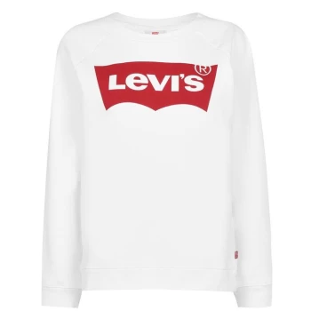 Image of Levis Relax Logo Sweatshirt - White