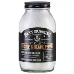 Image of Scottish Fine Soaps Mens Grooming Thistle and Black Pepper Relaxing Mineral Soak 500g