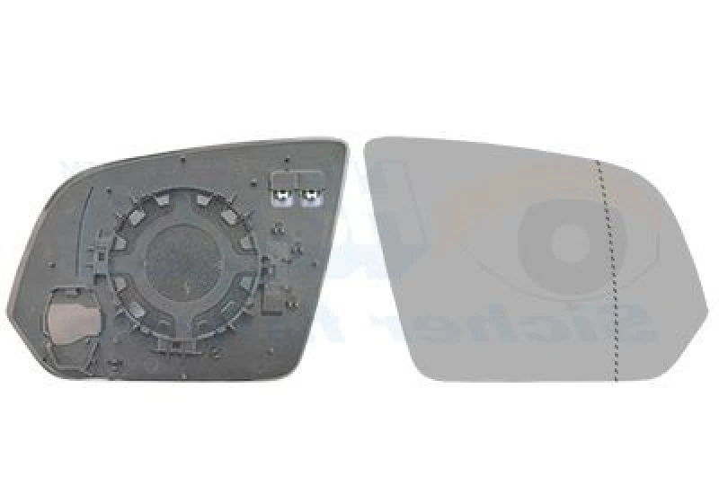 Image of VAN WEZEL Wing mirror glass VAN WEZEL 3082838